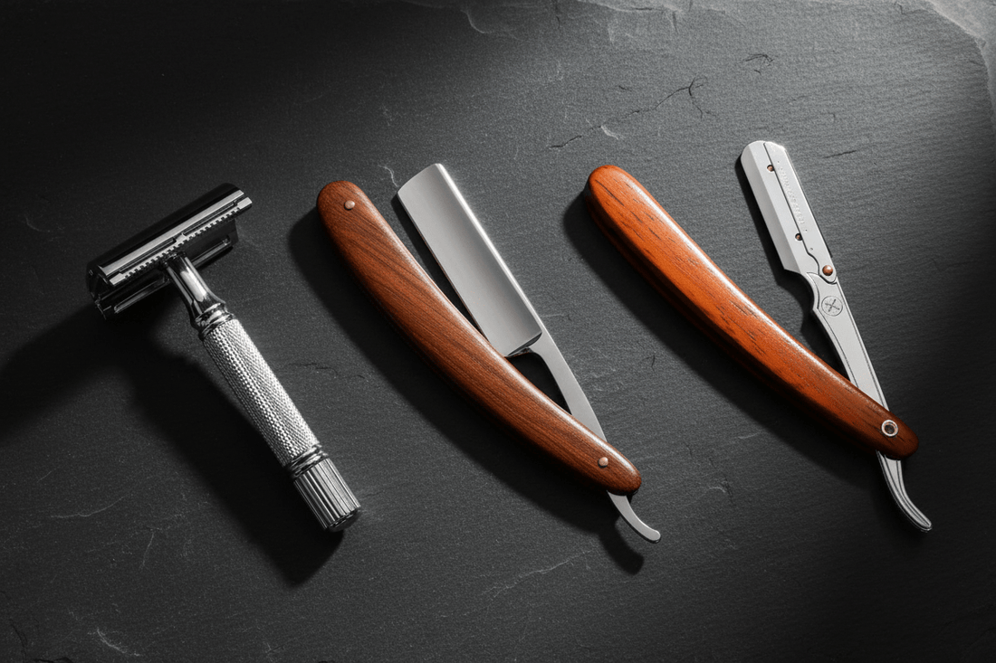 Rasierhobel vs. Rasiermesser vs. Shavette – Was ist besser für die Nassrasur? - Rasori Razors