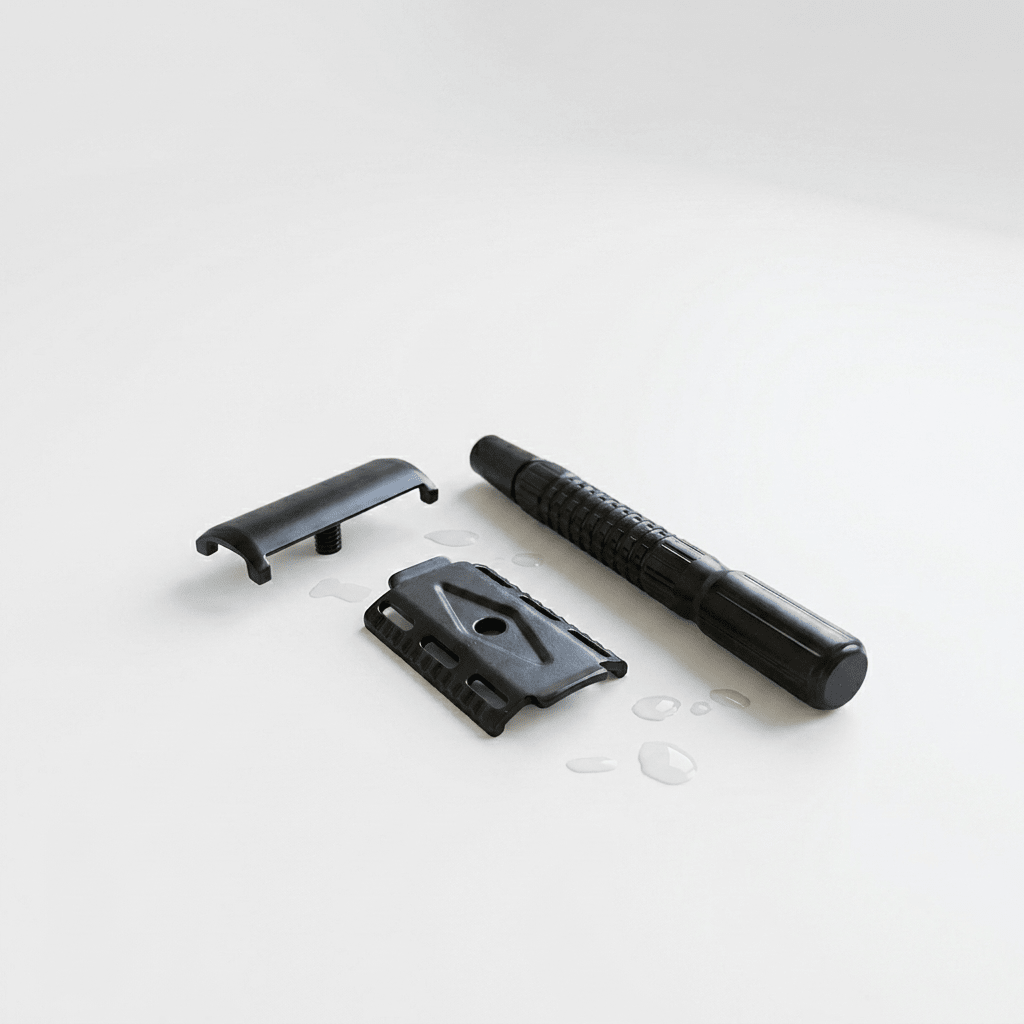 Haward Rasierhobel Double Edge Vollmetall Schwarz - Rasori Razors