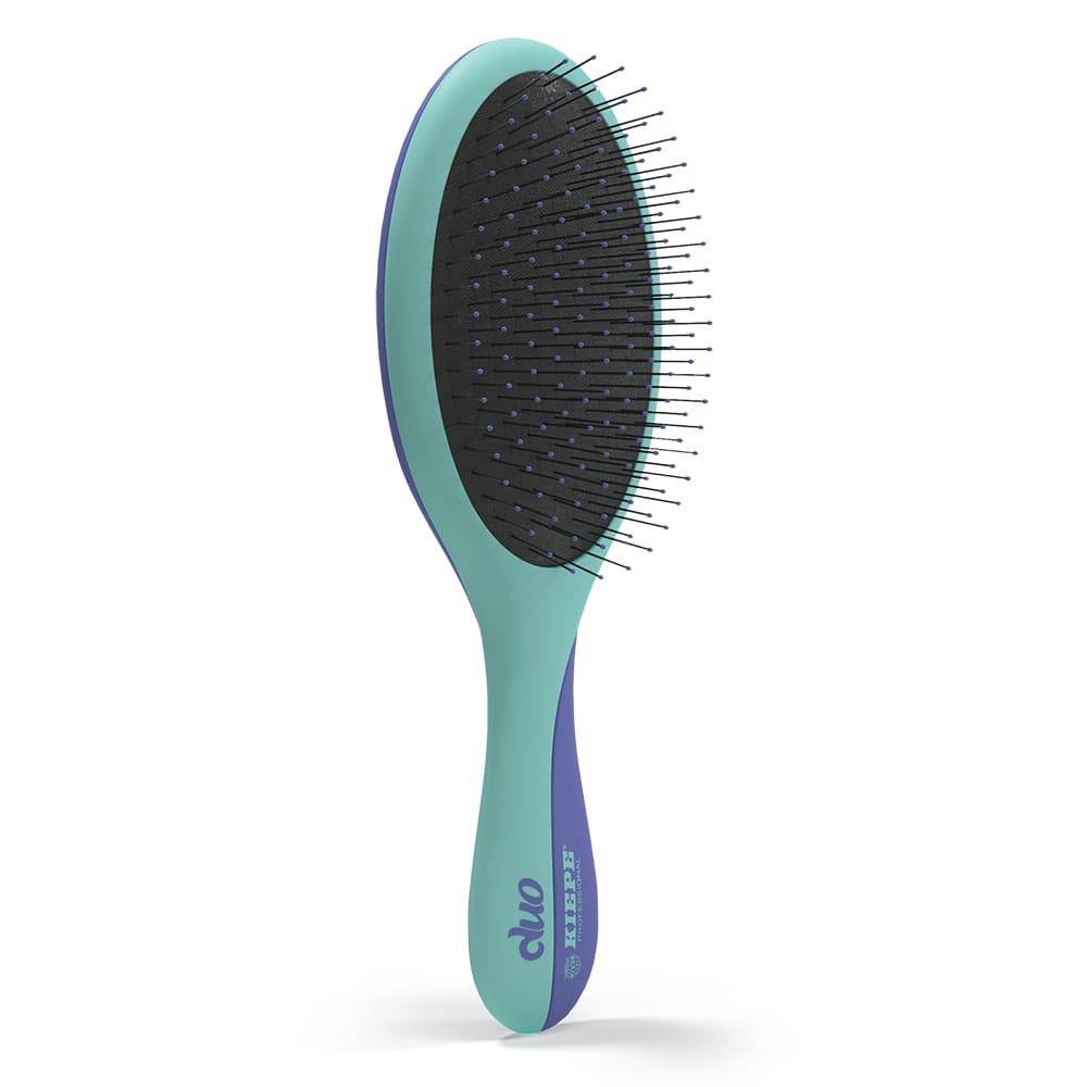 Kiepe professionelle Haarbürste 2 teilig mit Magnetsystem grün/lila - Rasori Razors