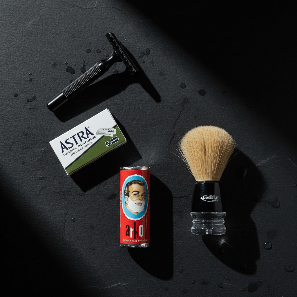 Nassrasur Einsteiger - Set – Komplett - Set für den perfekten Einstieg - Rasori Razors