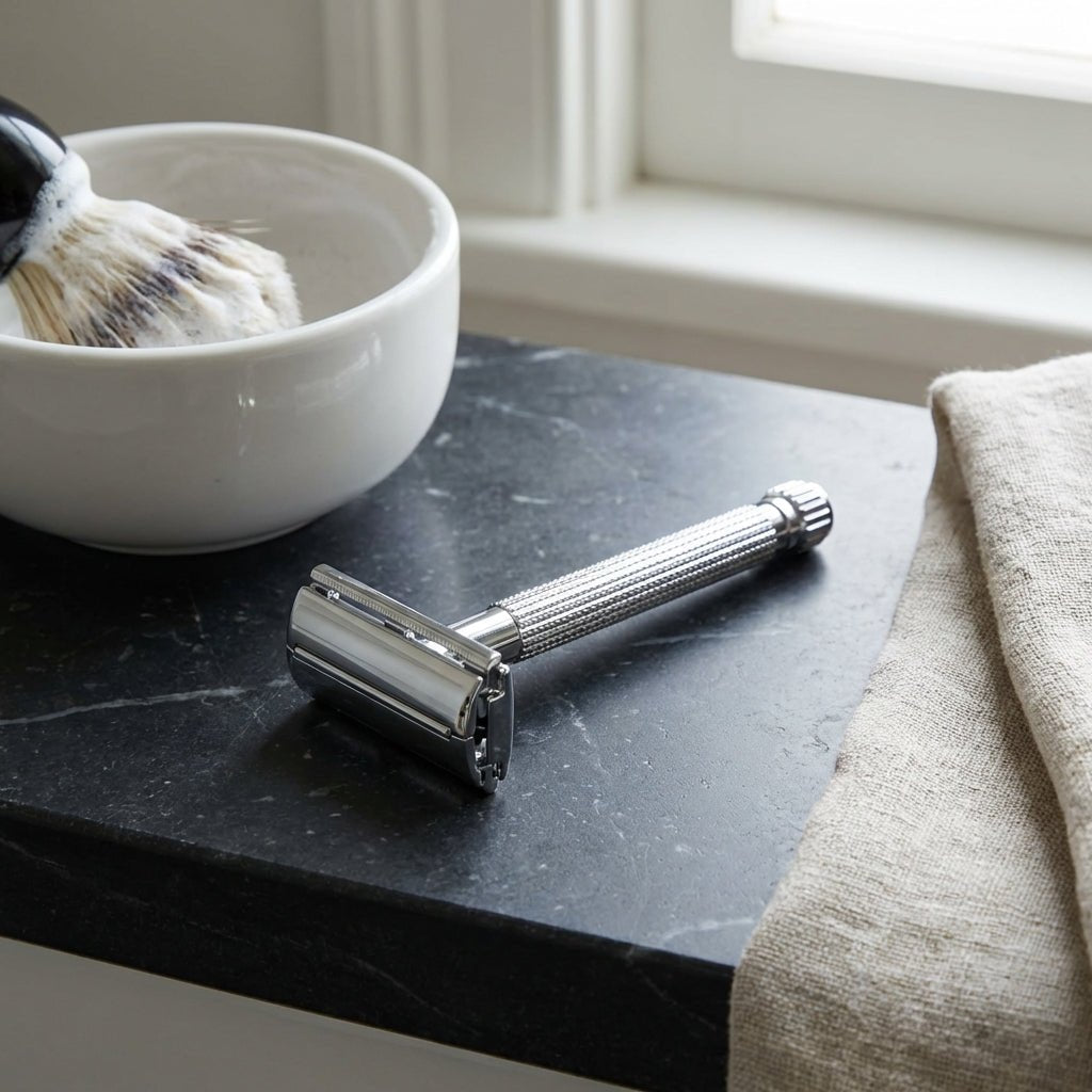 Nassrasur Premium - Set – Luxus - Erlebnis für anspruchsvolle Herren - Rasori Razors