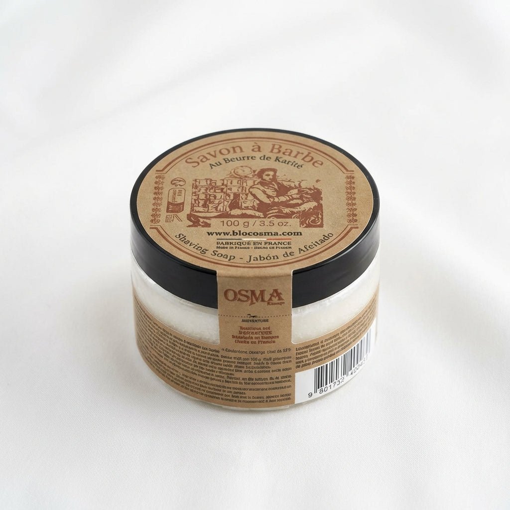 Osma Rasierseife mit Sheabutter im Tiegel 100gr - Rasori Razors