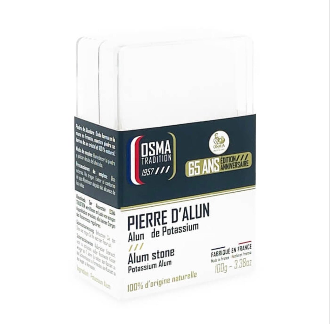 Osma Tradition Alaun Stein in Kunststoff - Box 100gr - Rasori Razors