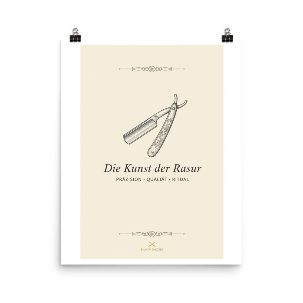 Rasori Razors – Die Kunst der Rasur | Premium Kunstdruck - Rasori Razors