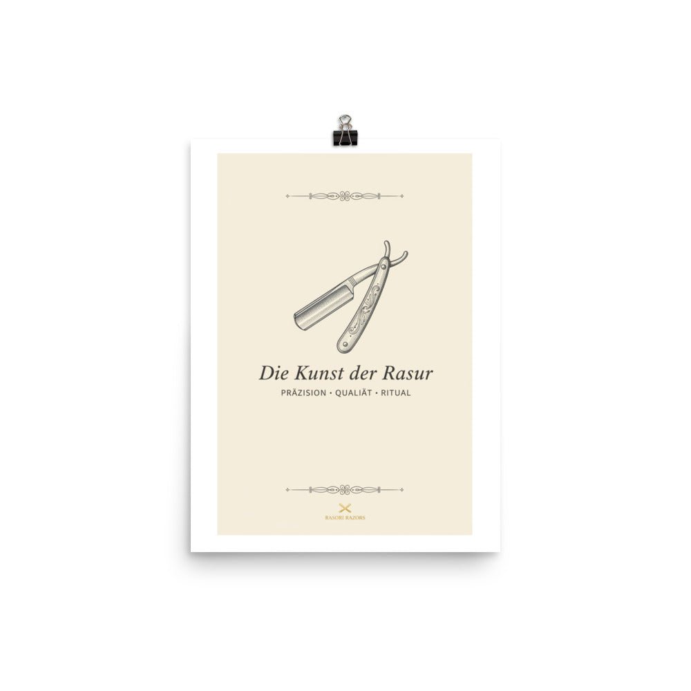 Rasori Razors – Die Kunst der Rasur | Premium Kunstdruck - Rasori Razors