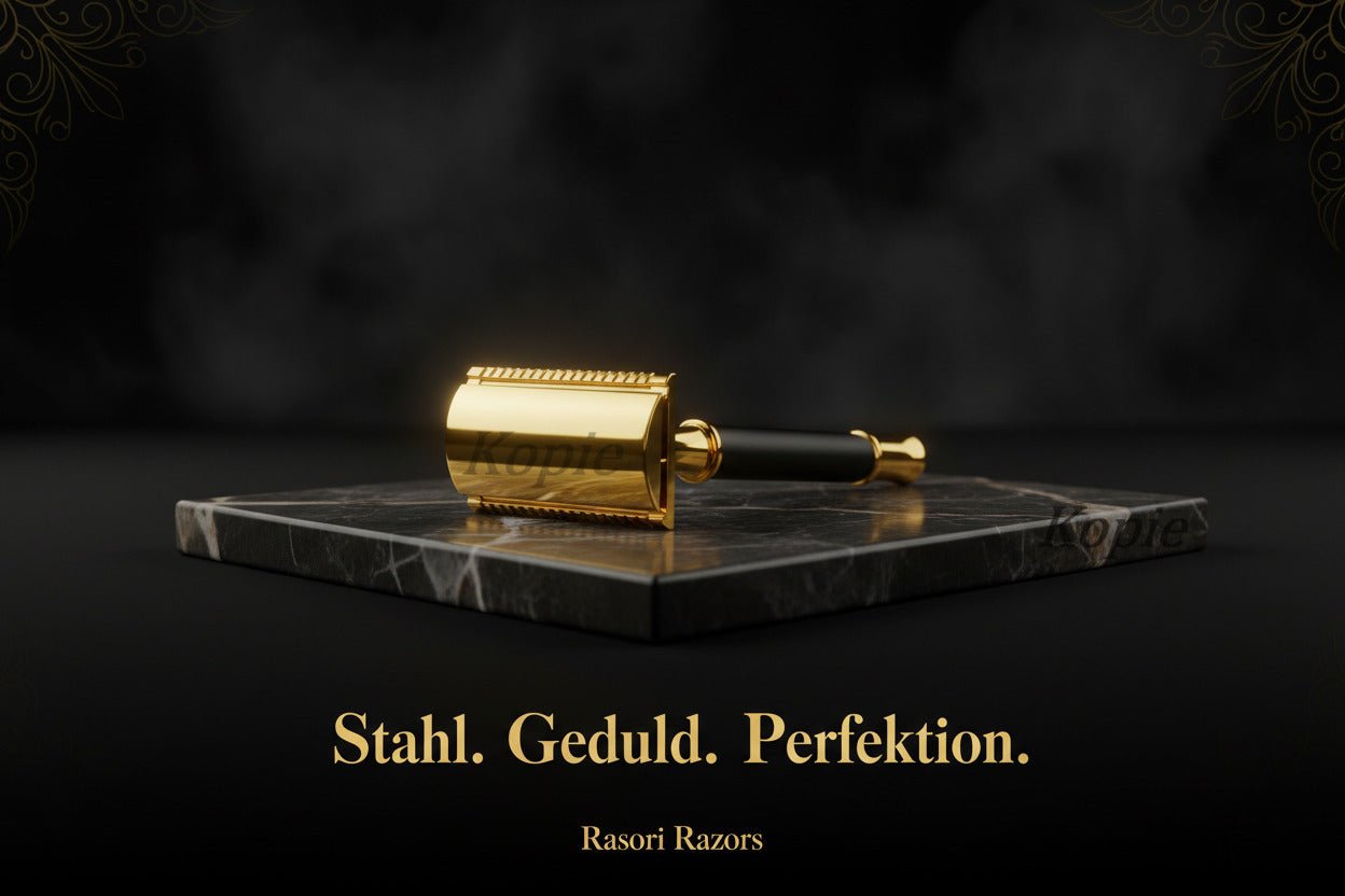 Rasori Razors Poster – Stahl. Geduld. Perfektion. - Rasori Razors