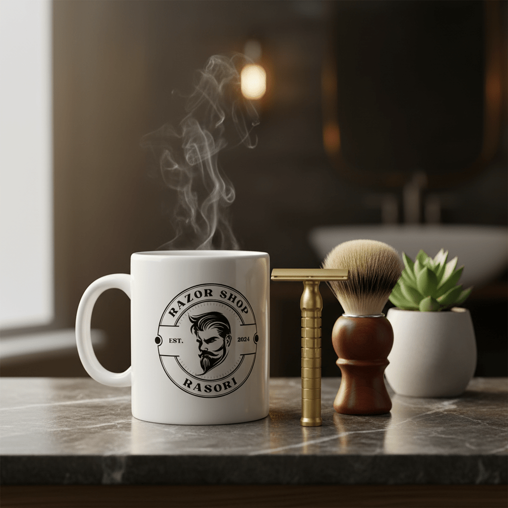 Rasori Razors – Weiße Keramiktasse - Rasori Razors