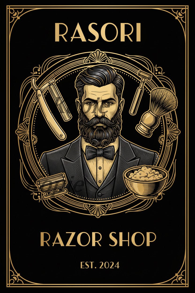 Rasori Vintage Barber Poster – Digitaler Download - Rasori Razors