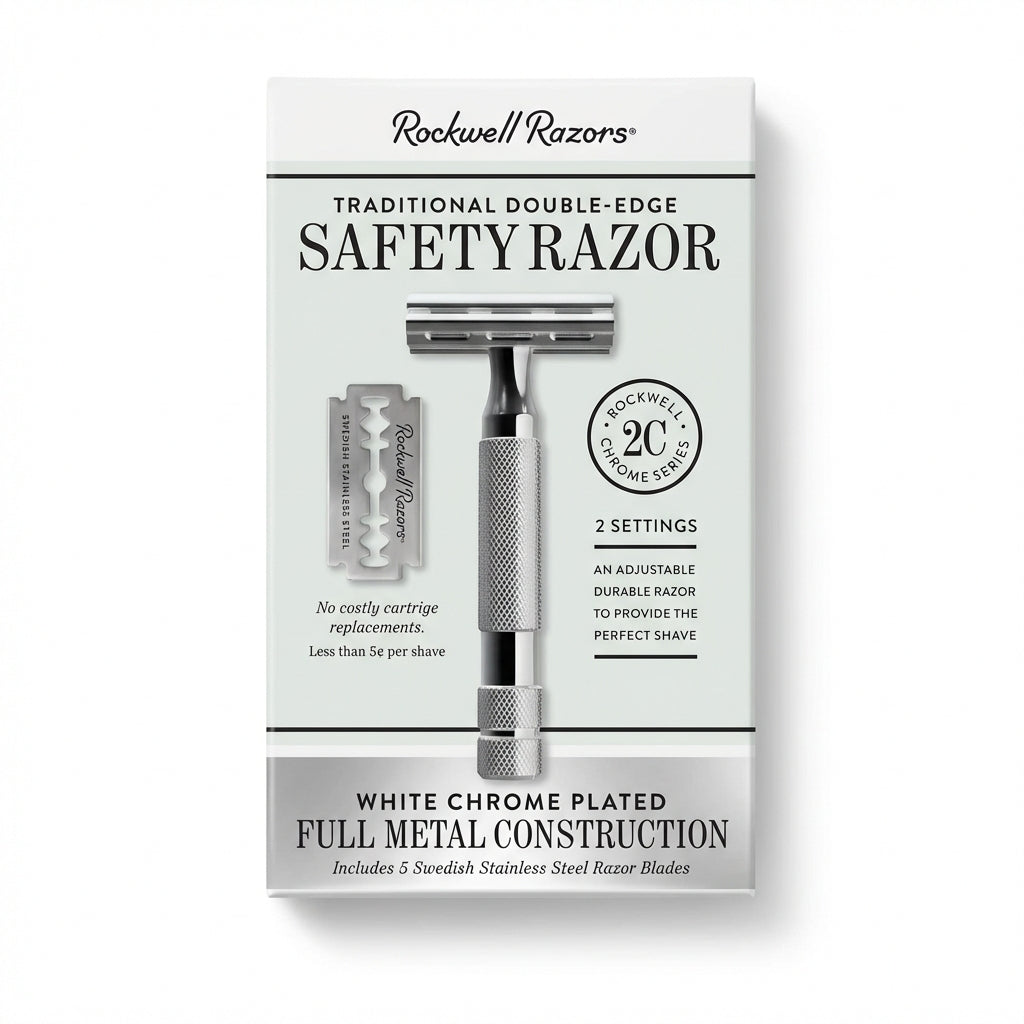 Rockwell 2C Safety Razor Silber