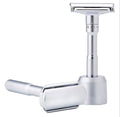 The Shave Factory Safety Razor Adjustable Matt mit Ständer - Rasori Razors